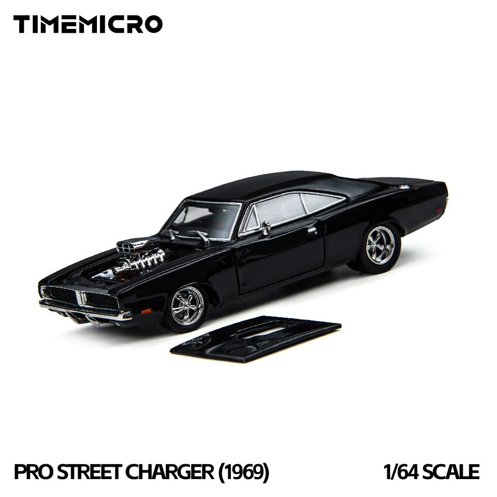 TimeMicro × PSC DESIGN - Pre-Order - 1969 Pro Street Charger, black - TM649001