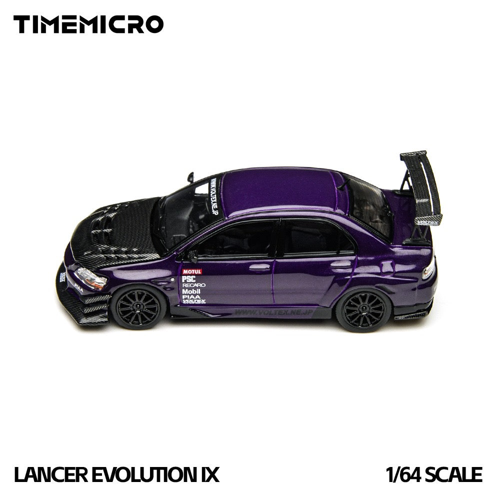 TimeMicro - Pre-Order - Mitsubishi Lancer Evolution IX, Metal Purple Open-Top Edition - TM800214