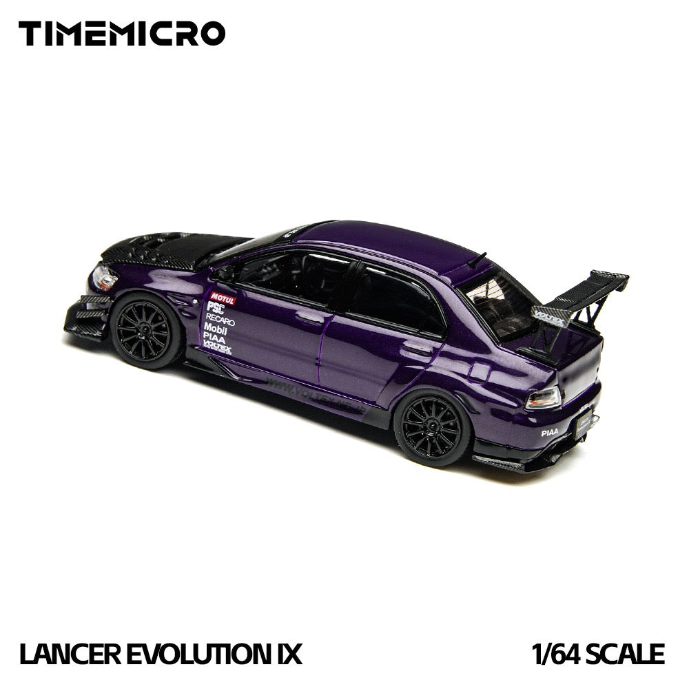 TimeMicro - Pre-Order - Mitsubishi Lancer Evolution IX, Metal Purple Open-Top Edition - TM800214
