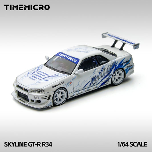 TimeMicro - Pre-Order - Skyline GT-R R34 "Drifting Flame" - TM800503
