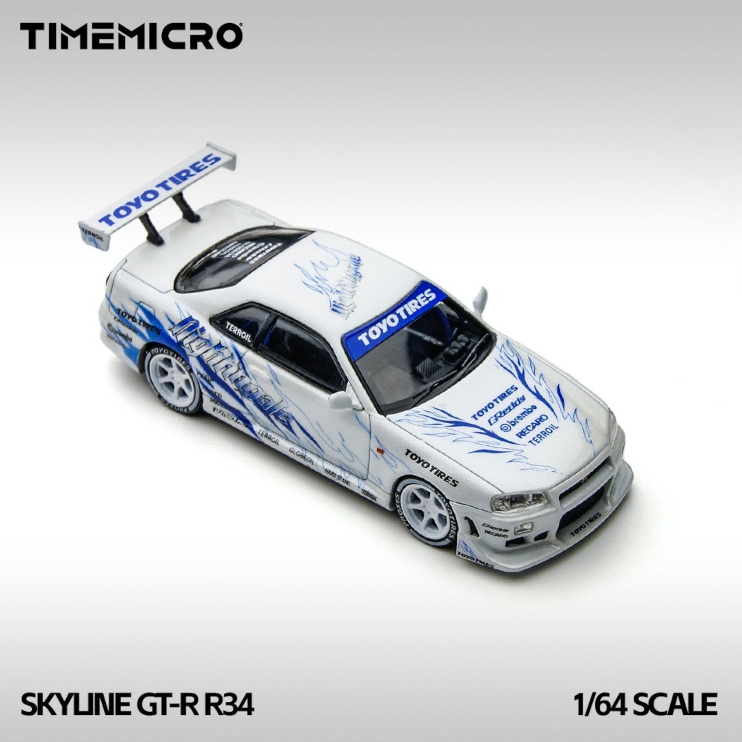 TimeMicro - Pre-Order - Skyline GT-R R34 "Drifting Flame" - TM800503