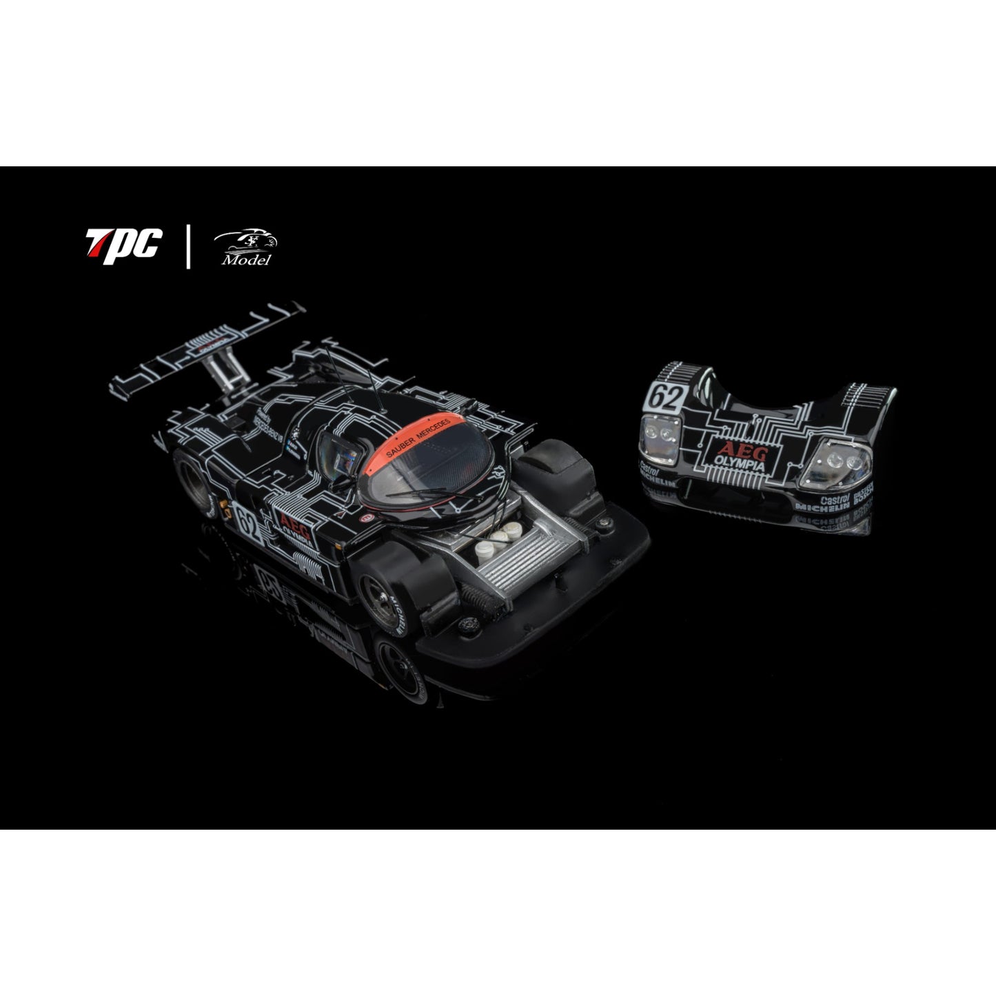 TPC x YS Model - Pre-Order - Sauber C9 black - TPC64-C9-BLK62