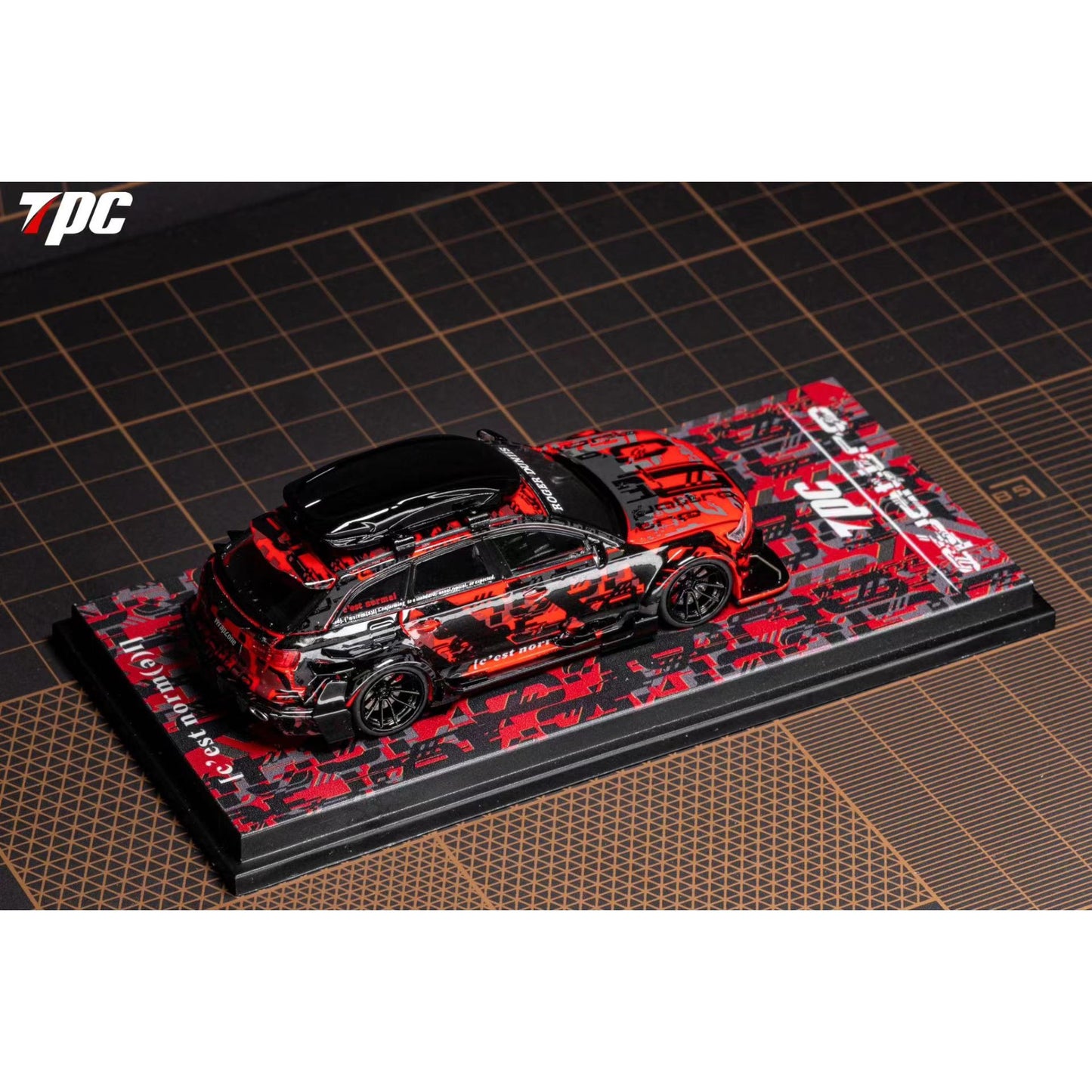 TPC Model - Audi RS6 Camouflage red - TPC64-RS6-CAMR