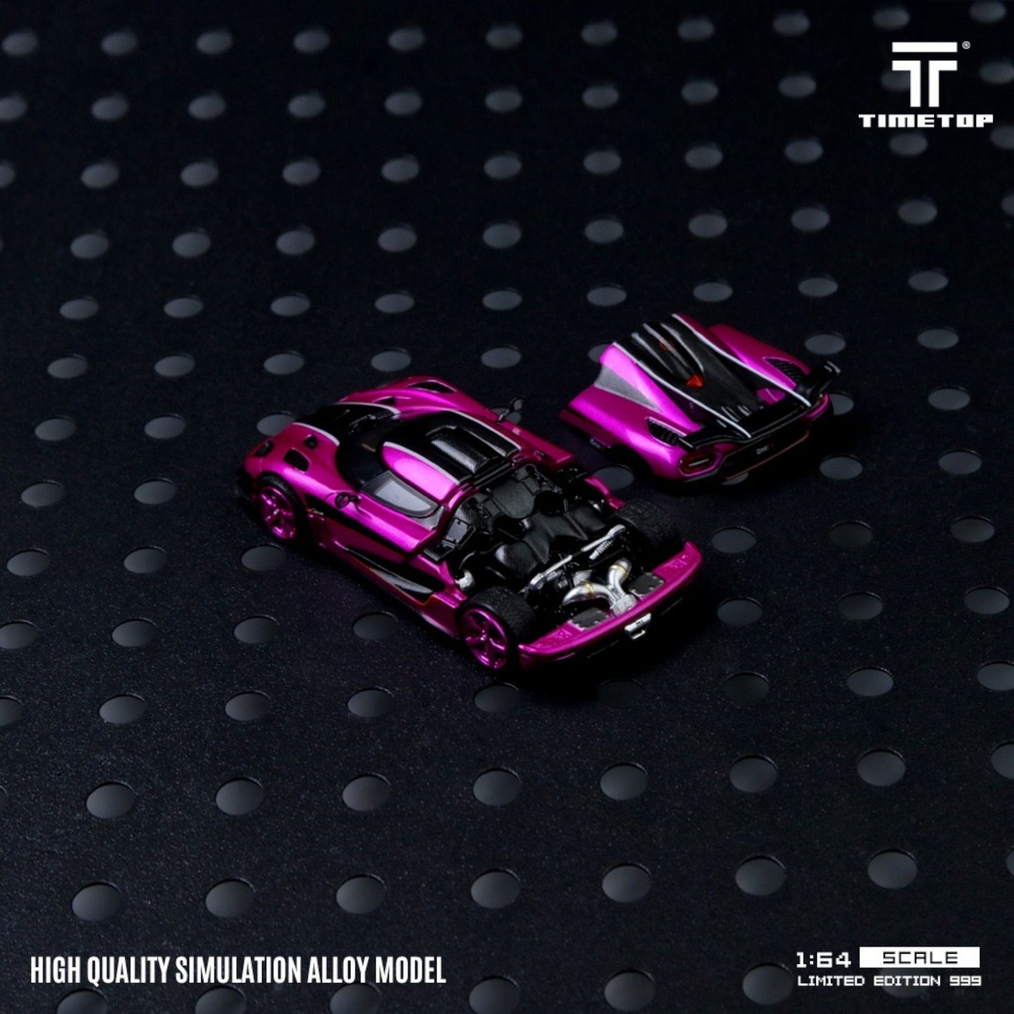 TimeTop - Pre-Order - Koenigsegg ONE:1 - Pearl Rose Red - Boxset - TT644815