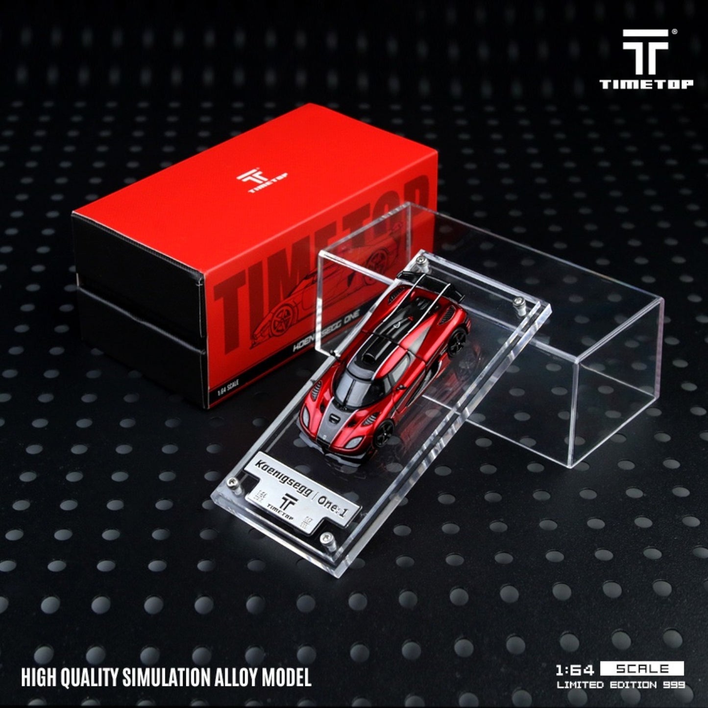 TimeTop - Pre-Order - Koenigsegg ONE:1 - Metallic Red - Boxset - TT644812