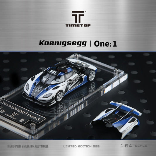 Pre-Order bis 26.08.2025 - TimeTop - Koenigsegg One 1 Police Car - Boxset - TM644816