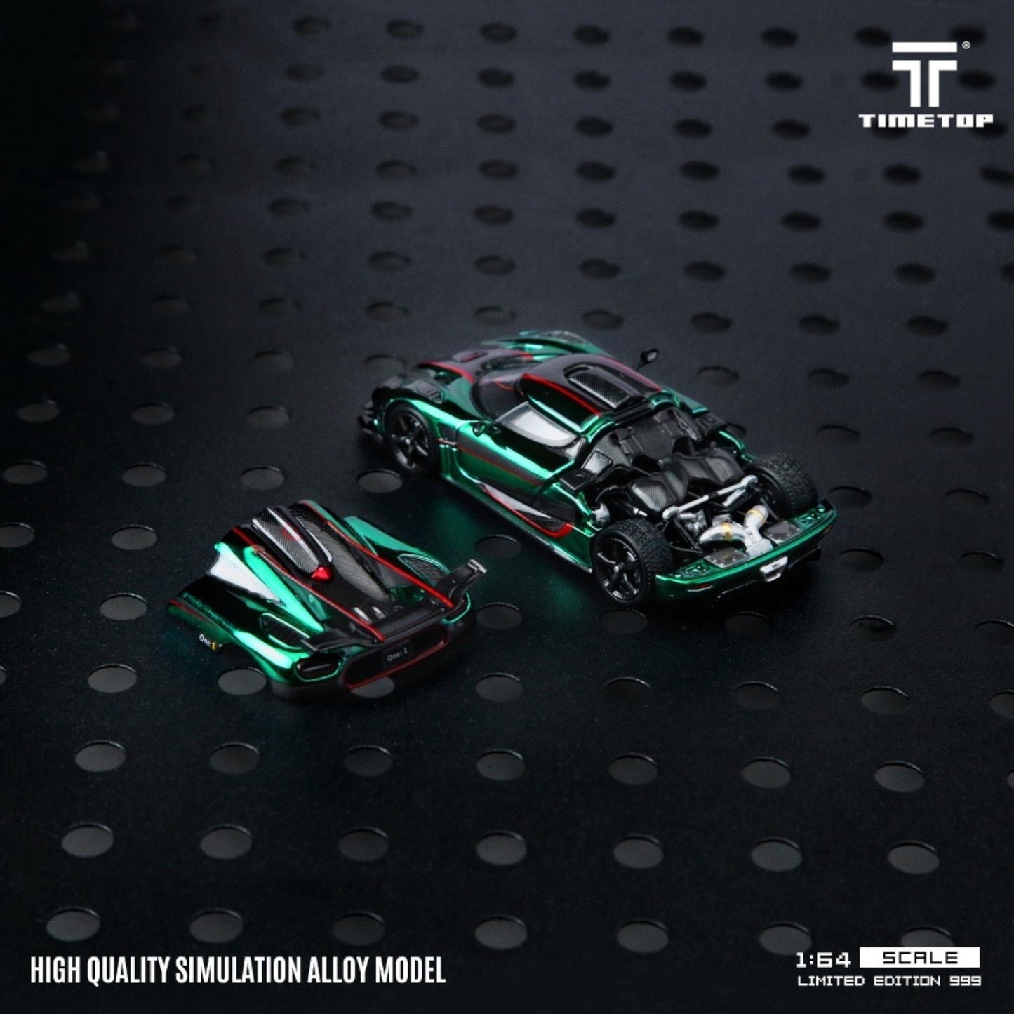 TimeTop - Pre-Order - Koenigsegg ONE:1 -  Metallic Green - in Giftbox - TT644817