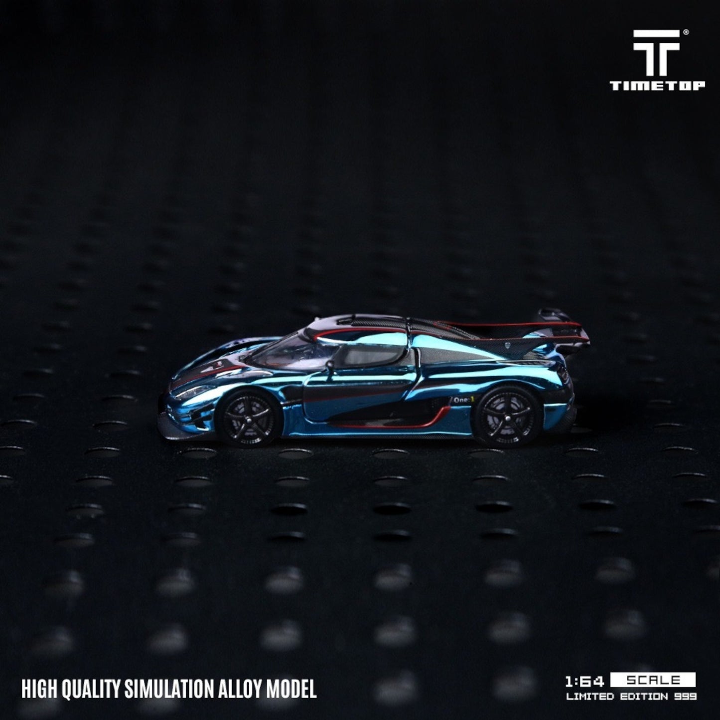 TimeTop - Pre-Order - Koenigsegg ONE:1 - Metallic Ice Blue - in Giftbox - TT644818