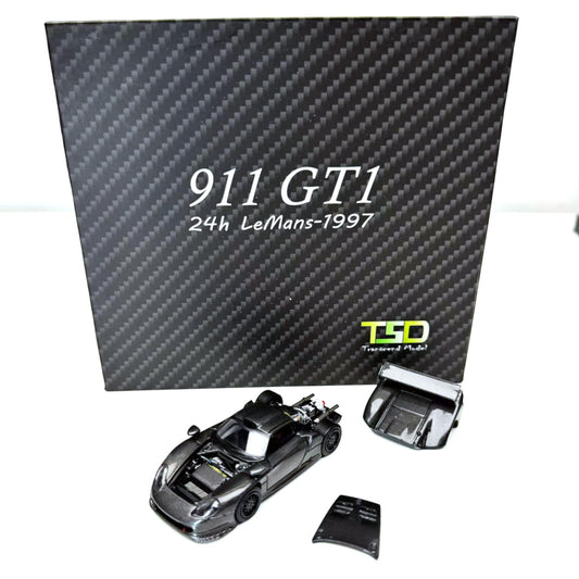 TranscendModel - Pre-Order - 911 GT1 Lemans 1997, Full Carbon Black - TRM64-911GT1-#26
