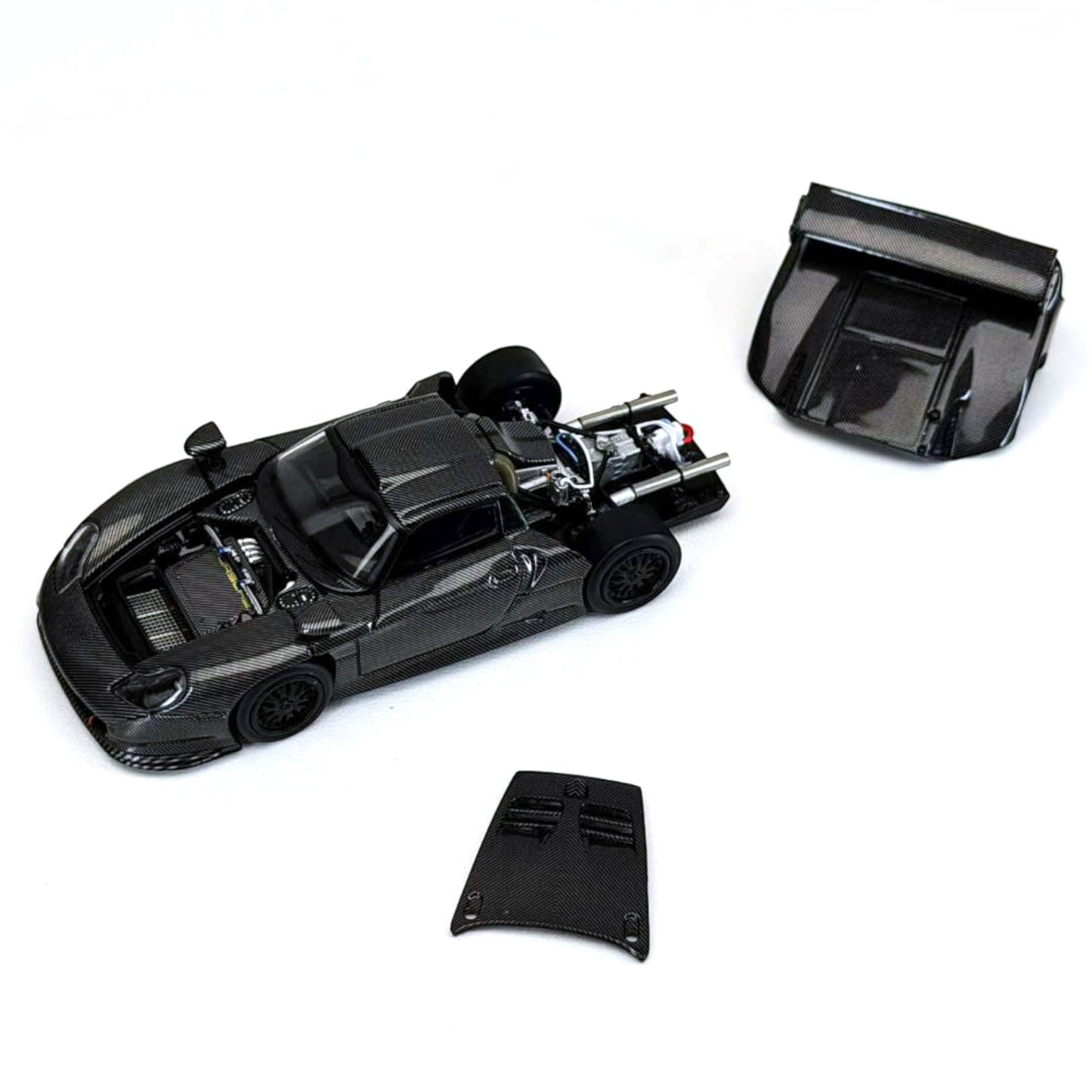 TranscendModel - Pre-Order - 911 GT1 Lemans 1997, Full Carbon Black - TRM64-911GT1-#26
