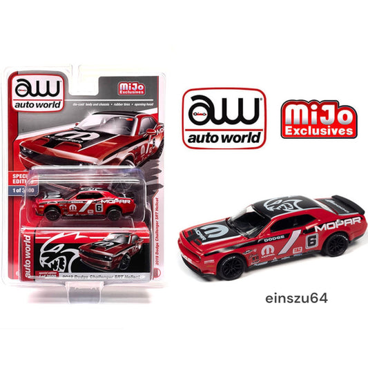 AUTO WORLD - 2019 Dodge Challenger SRT Hellcat *Mopar* - 1:64 - CP7943 - MiJo Exclusive