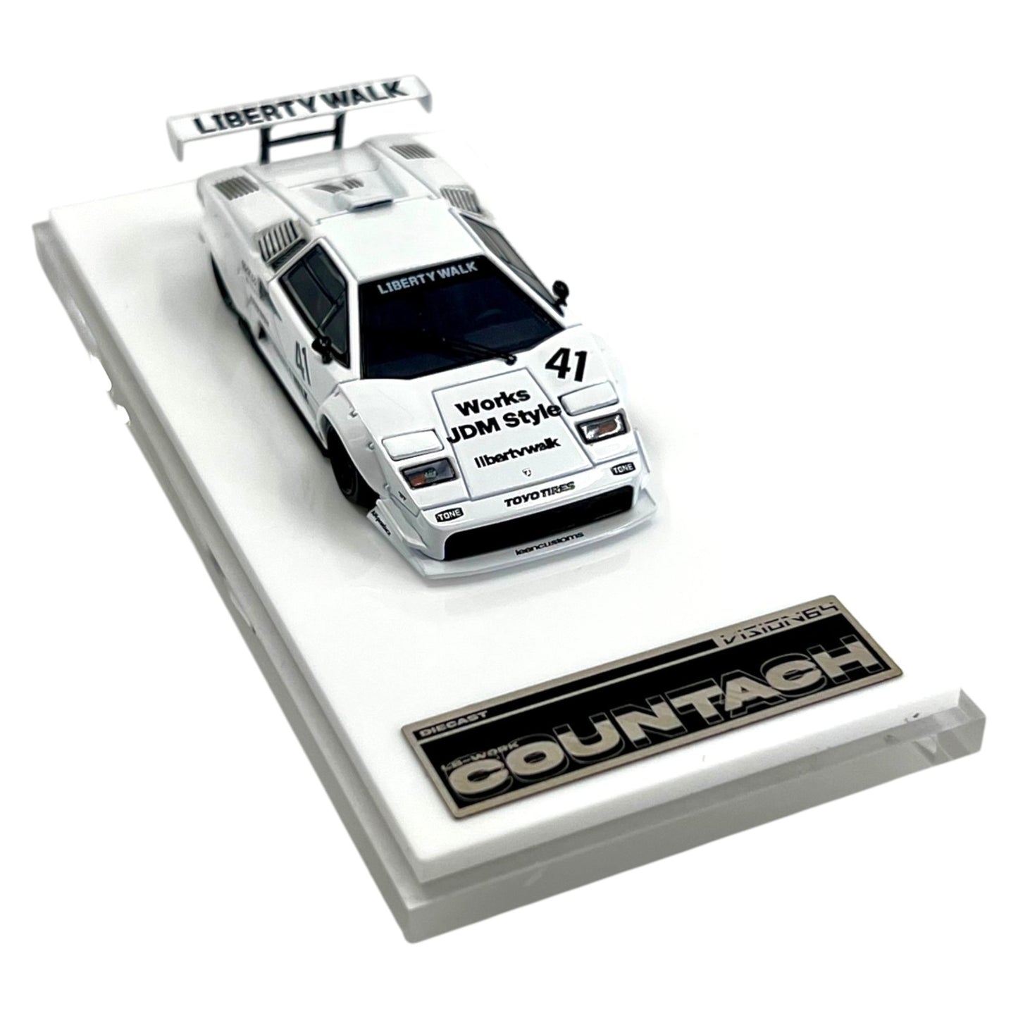 Vision64 - LBWK Countach, white - Luxury Version - VI64-LBC-WHI-L