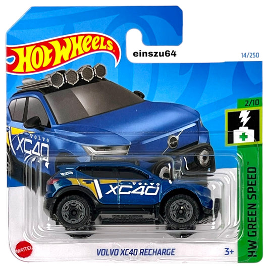 Hot Wheels 2024 - Volvo XC40 - Recharge - Green Speec 2/10 - HTB79 - 14/250