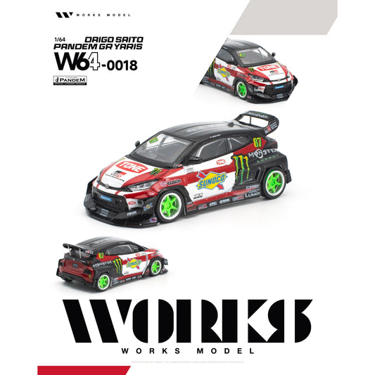 Works - Pre-Order - Pandem GR Yaris #87 Daigo Saito - W64-0018