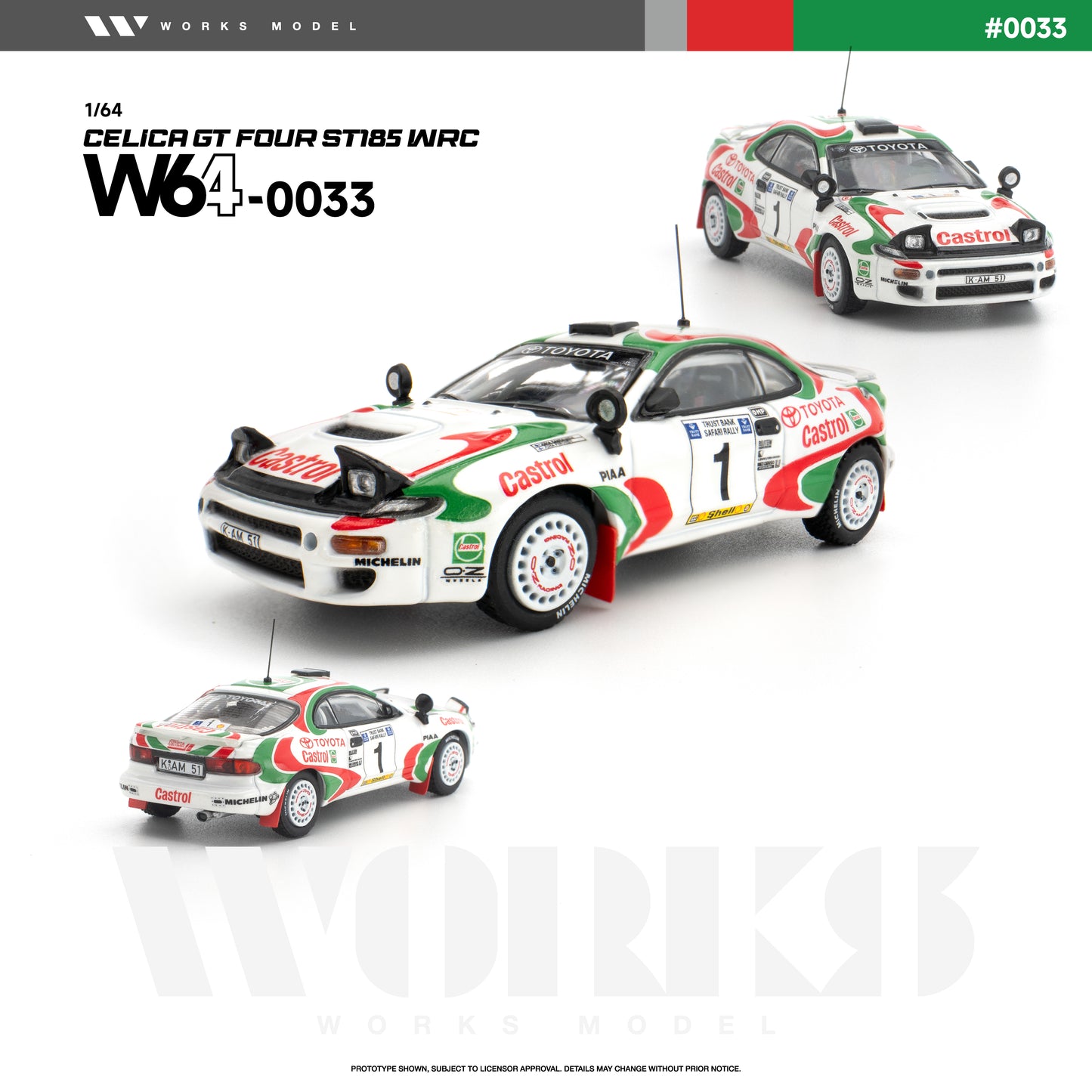 Works - Pre-Order - TOYOTA CELICA GT FOUR ST185 WRC - W640033