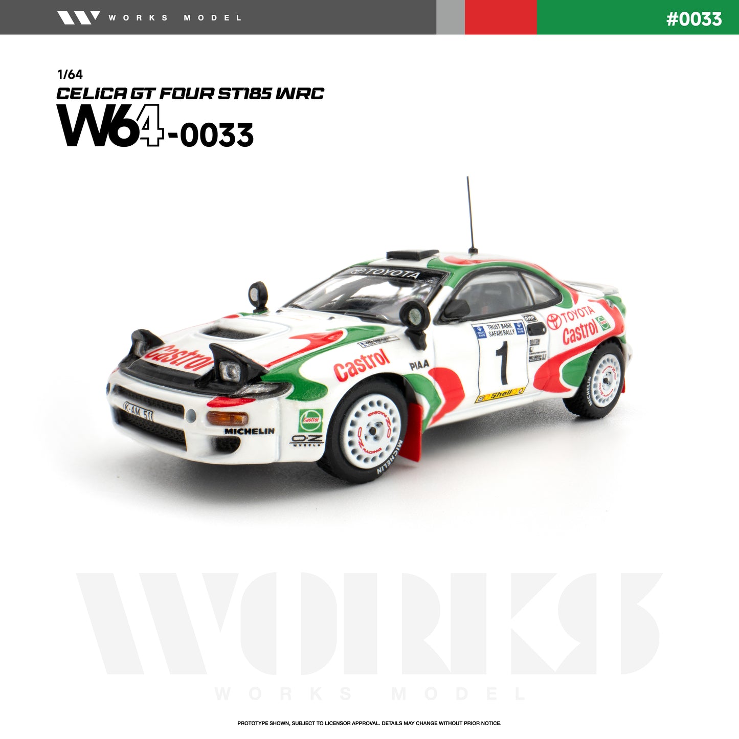 Works - Pre-Order - TOYOTA CELICA GT FOUR ST185 WRC - W640033