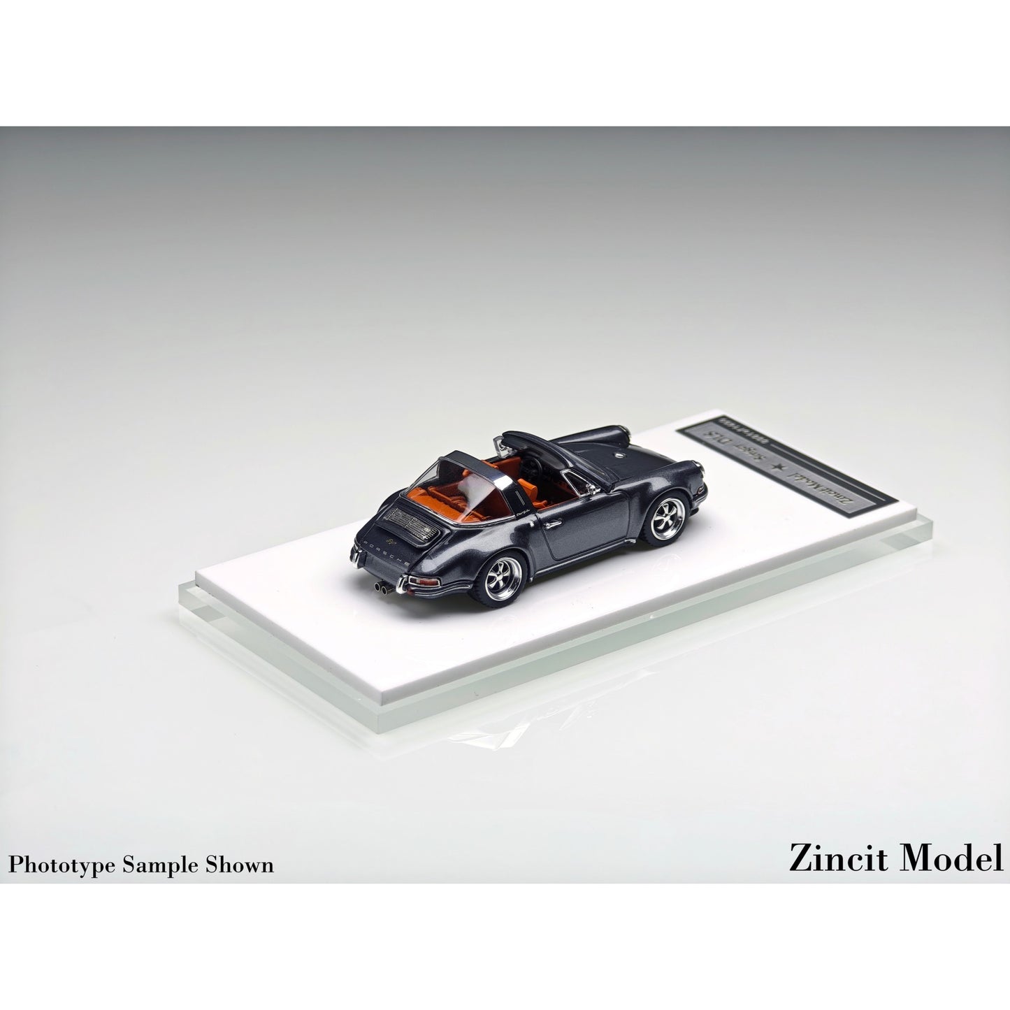 Zincit Model - Pre-Order - Singer 911 964 Targa, Metallic Dark Gray - ZCM64-SINT-DGRY