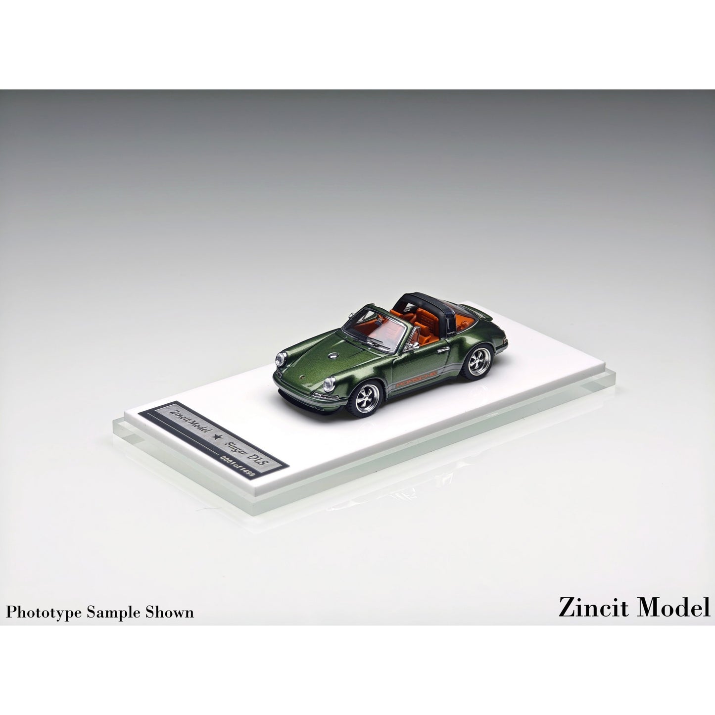 Zincit Model - Pre-Order - Singer 911 964 Targa, Oak Green - ZCM64-SINT-OGRN