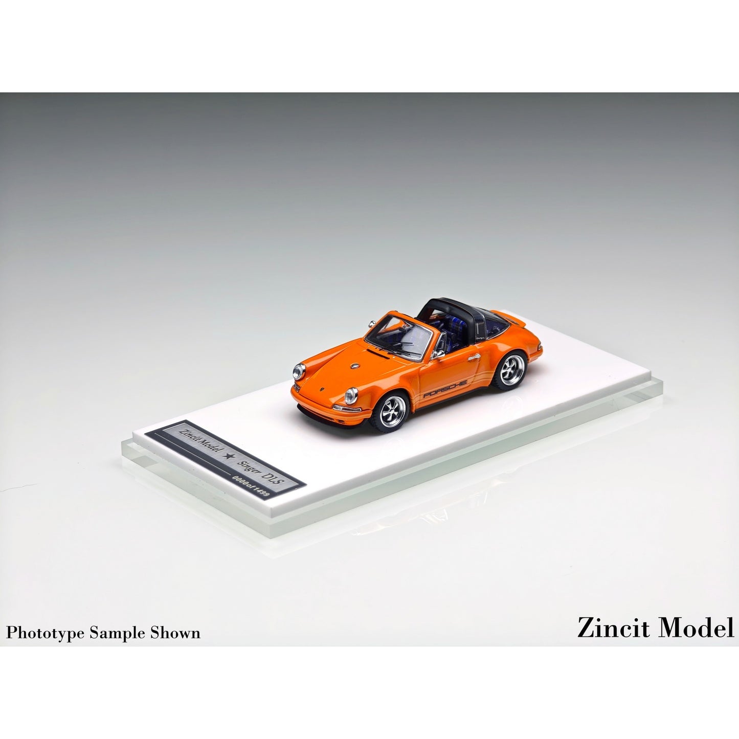 Zincit Model - Pre-Order - Singer 911 964 Targa, Metallic Racing Orange - ZCM64-SINT-RORG