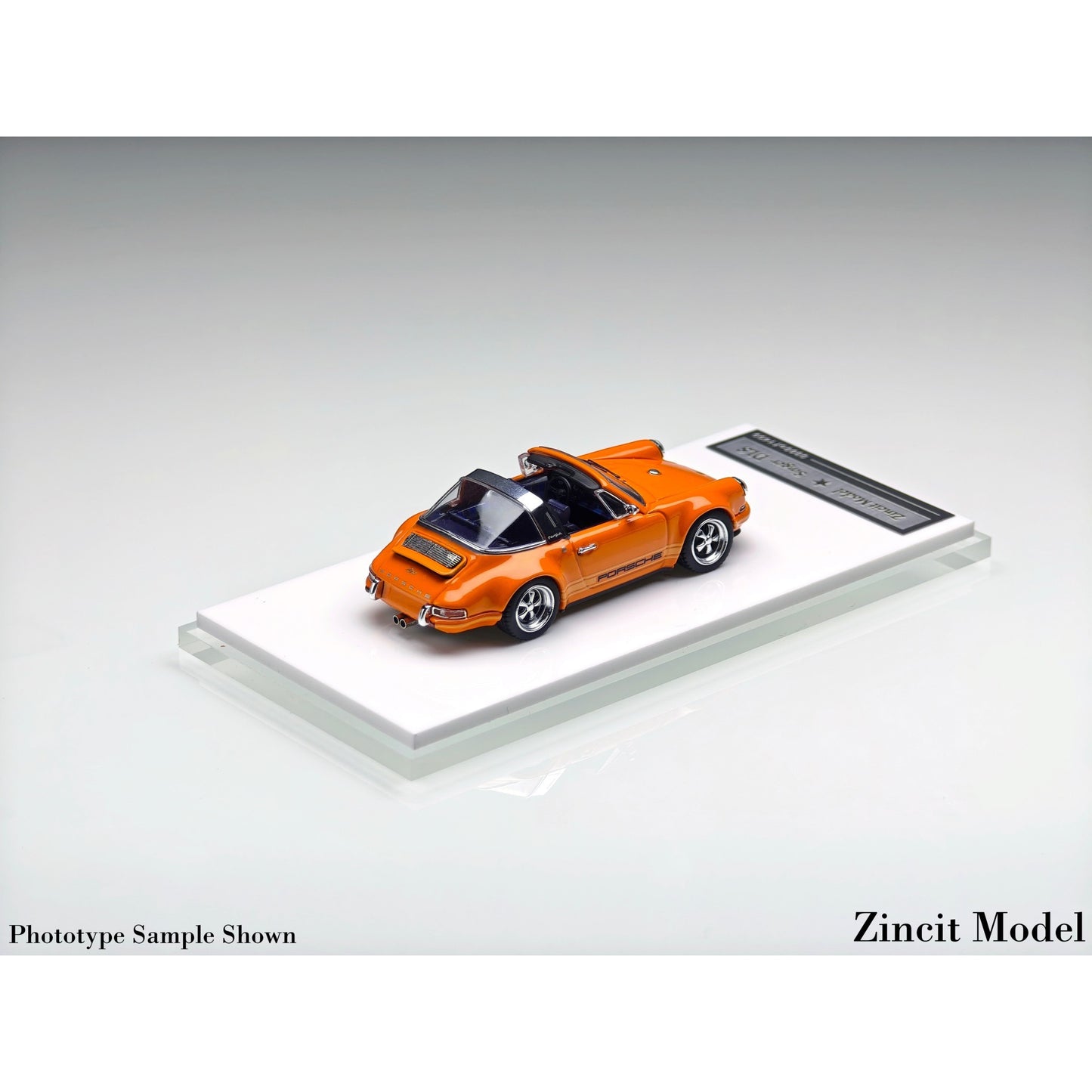 Zincit Model - Pre-Order - Singer 911 964 Targa, Metallic Racing Orange - ZCM64-SINT-RORG