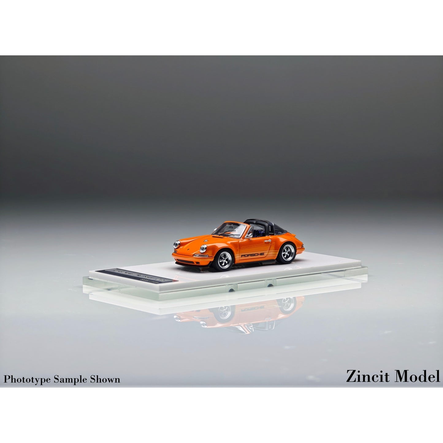 Zincit Model - Pre-Order - Singer 911 964 Targa, Metallic Racing Orange - ZCM64-SINT-RORG