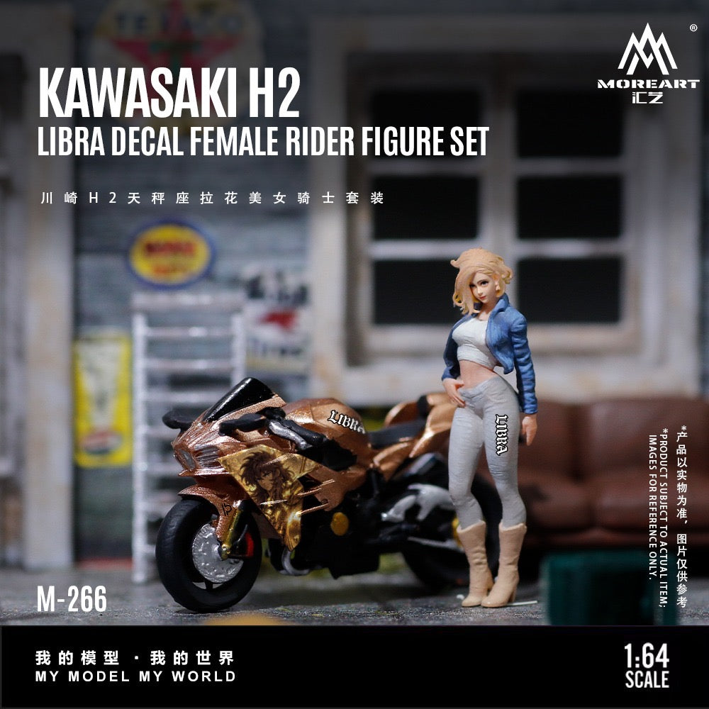 MoreArt - Pre-Order - Kawasaki H2 - with Libra Female Figur - MO222266