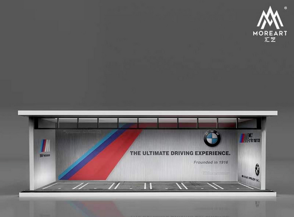 MoreArt - BMW M Parking Garage Diorama with Lights - MO914030