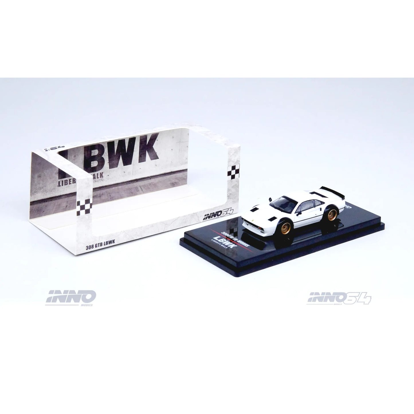 INNO64 - LBWK Ferrari 308 GTB White - IN64-LBWK308-WHI - 1:64