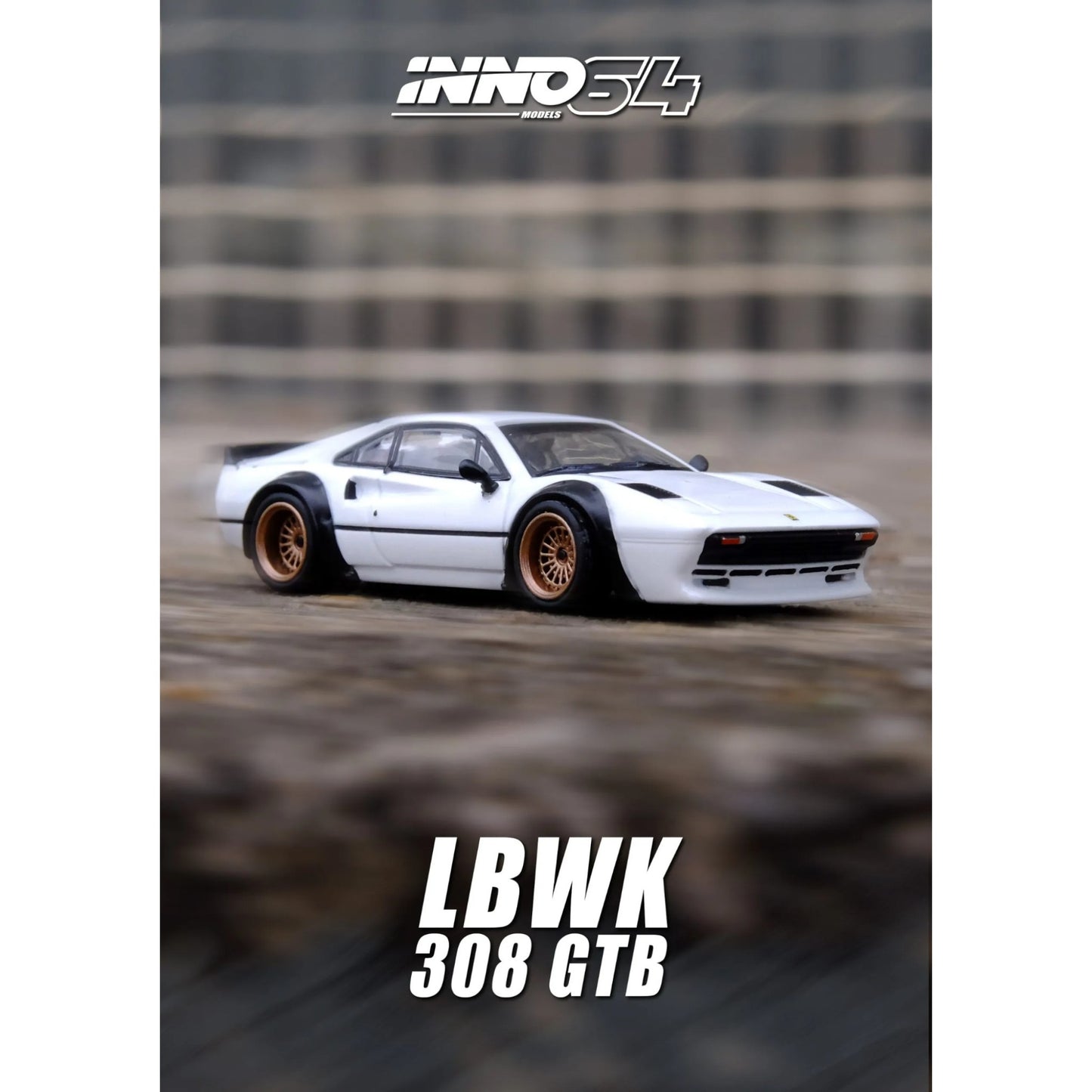 INNO64 - LBWK Ferrari 308 GTB White - IN64-LBWK308-WHI - 1:64