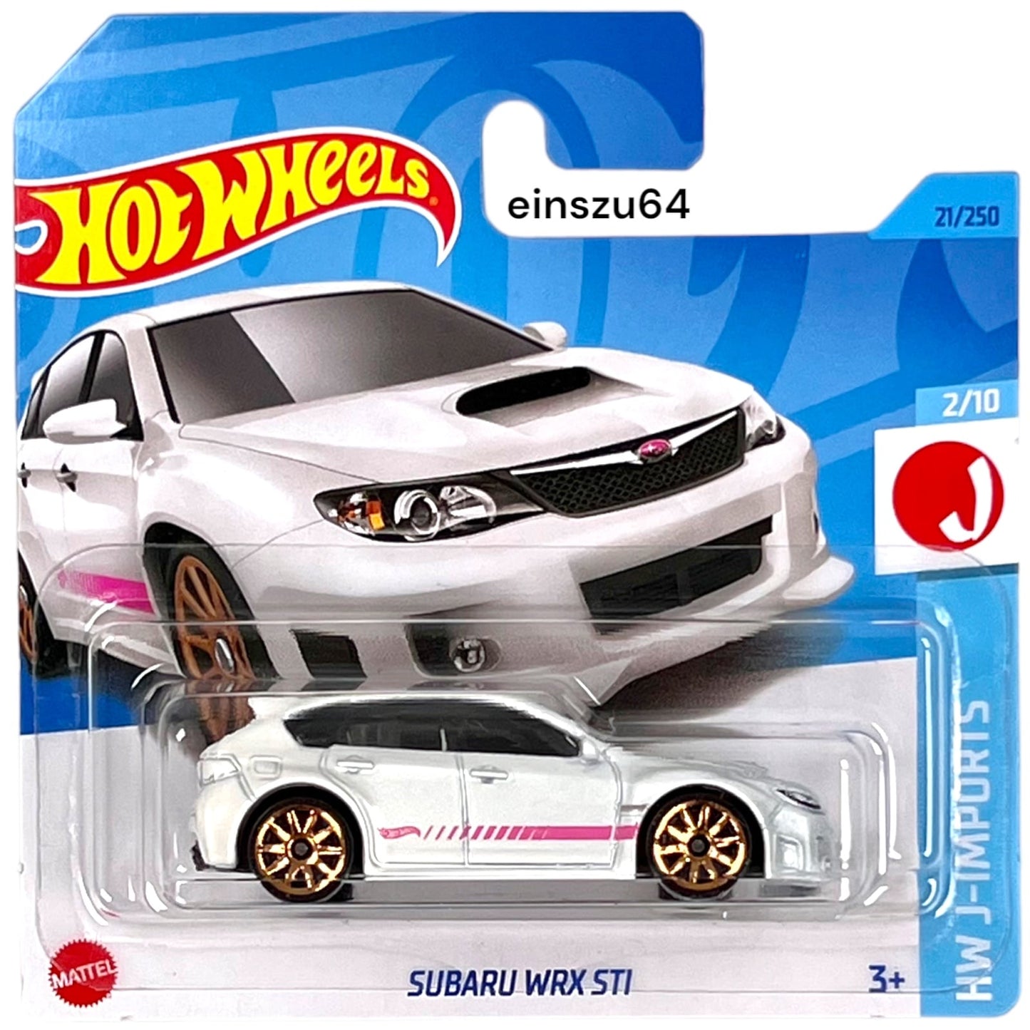 Hot Wheels 2023 - Subaru WRX STI - J-Imports 2/10 - HKK62 - 21/250 - 1:64