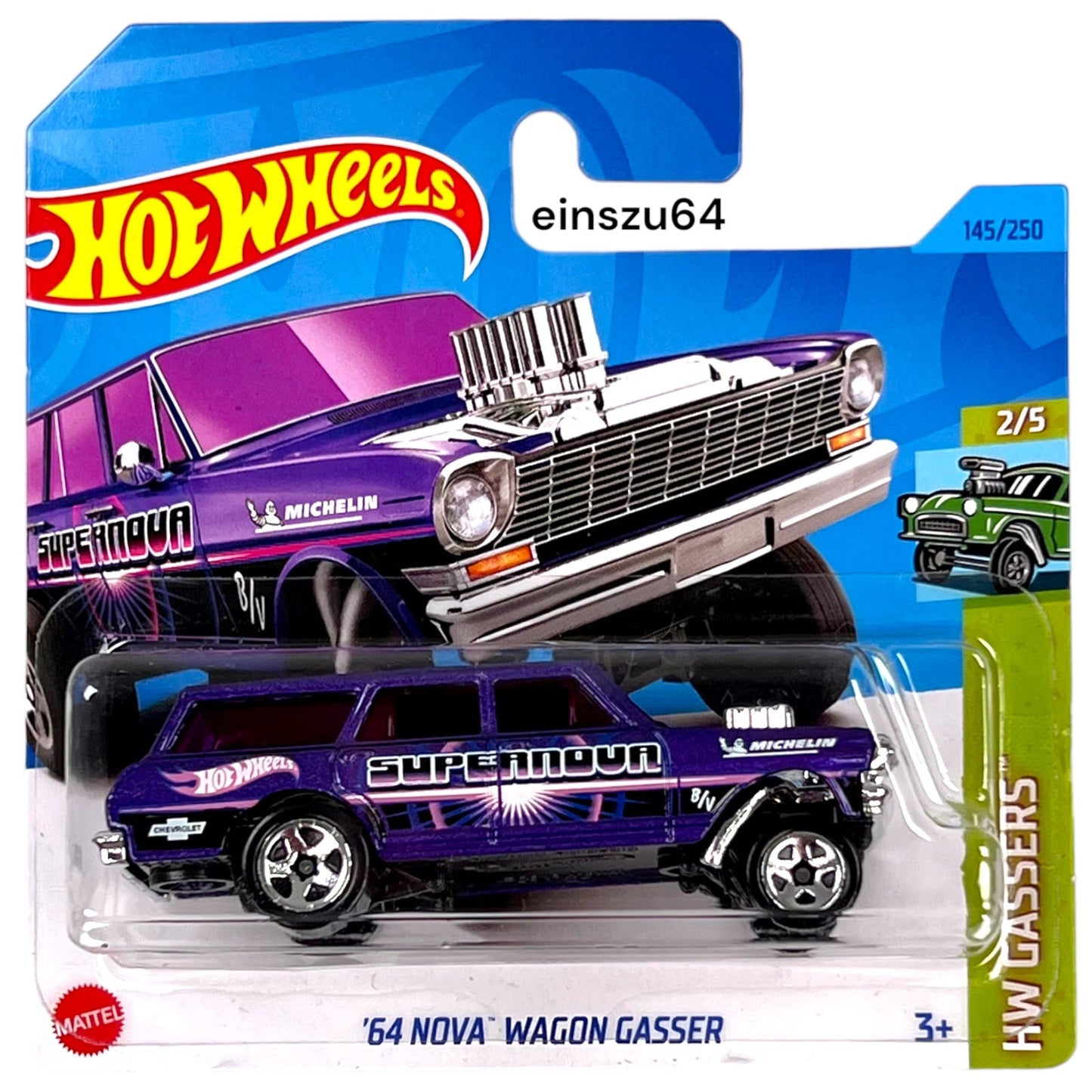 Hot Wheels 2023 - ´64 Nova Wagon Gasser - HW Gassers 2/5 - HKH63 - 145/250