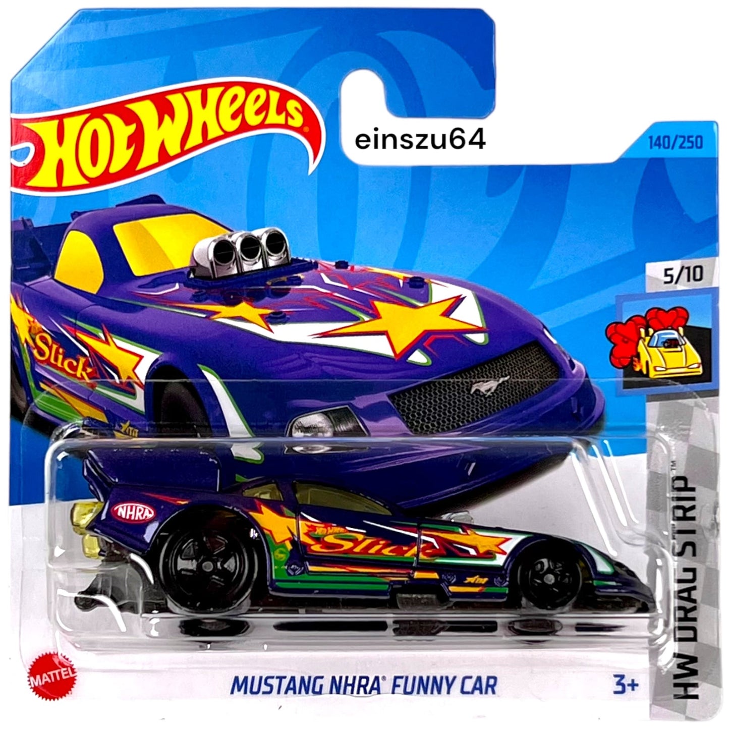 Hot Wheels 2023 - Mustang NHRA Funny Car - Drag Stripe 5/10 - HKH30 - 140/250