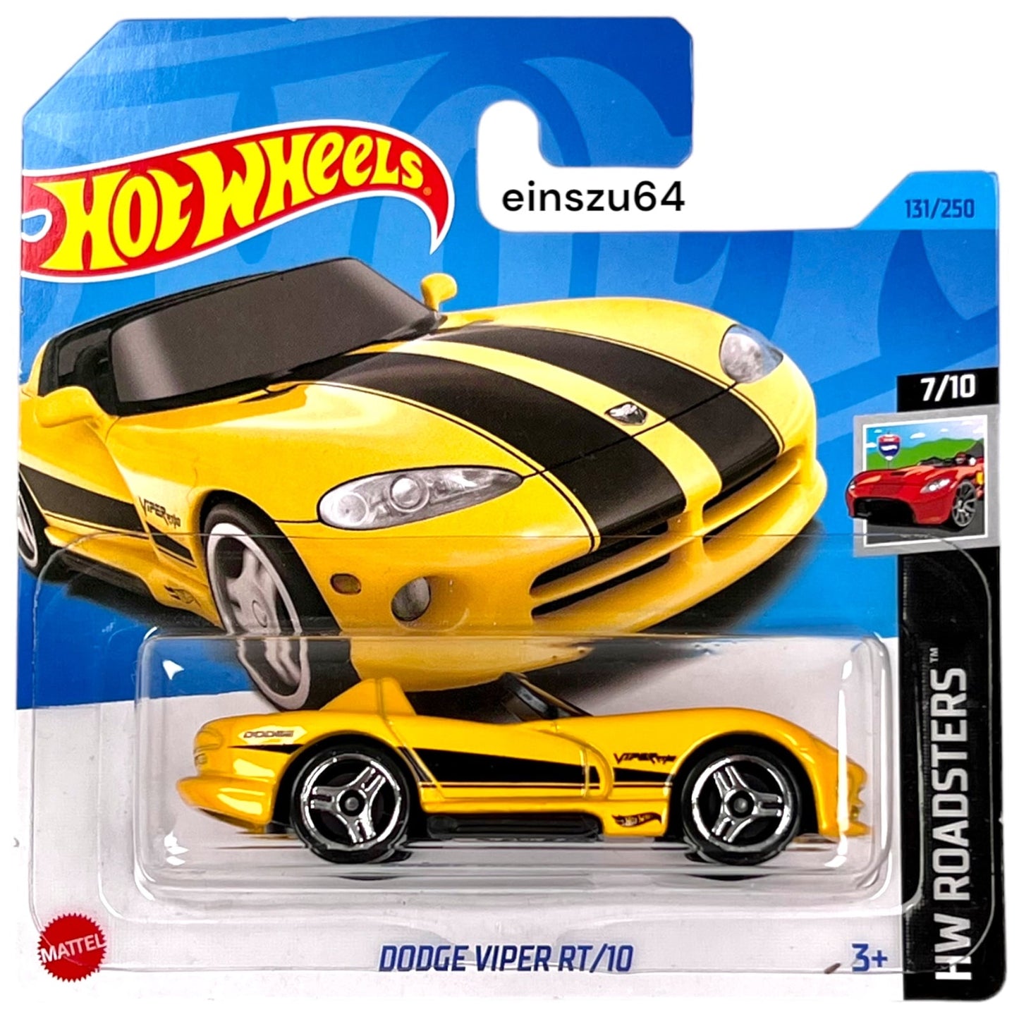 Hot Wheels 2023 - Dodge Viper RT/10 - Roadsters 7/10 - HKH43 - 131/250 - 1:64