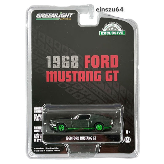 Greenlight 1968 Ford Mustang GT Bullitt - McQueen - Green Machine - 44723 -1:64