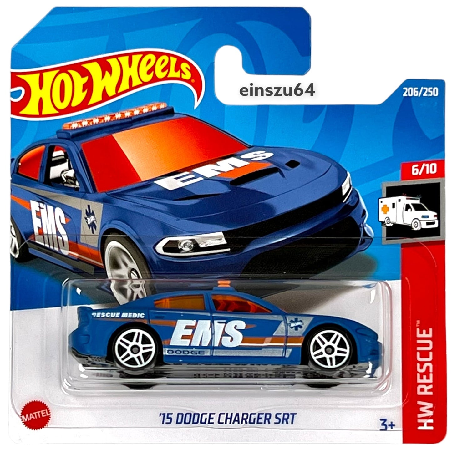 Hot Wheels 2022 - ´15 Dodge Charger SRT - HW Rescue 6/10 - HCW24 - 206/250 - 1:64