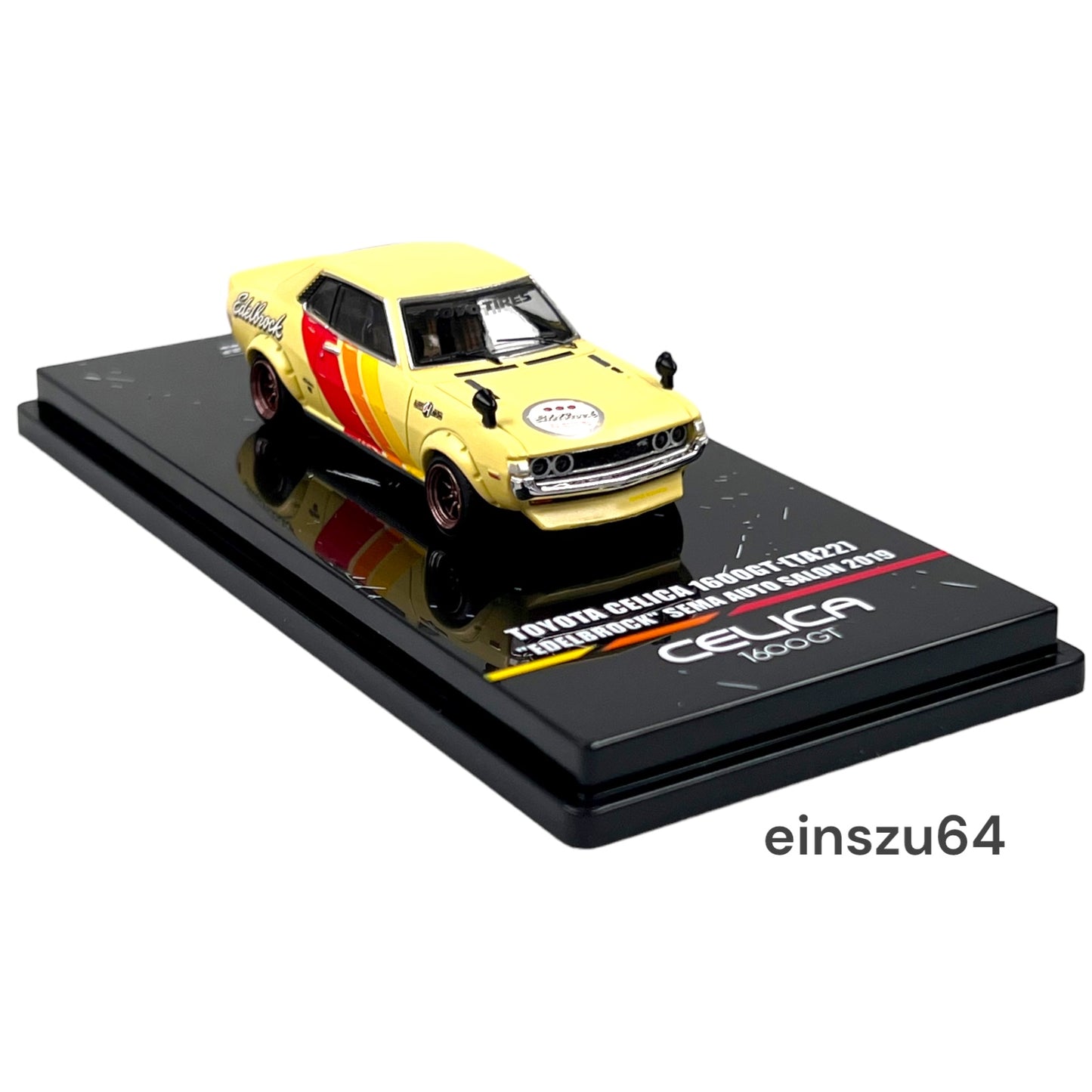INNO64 - 2019 Toyota Celica 1600GT TA22 *Edelbrock* - IN64-1600GT-SEMA19 - 1:64