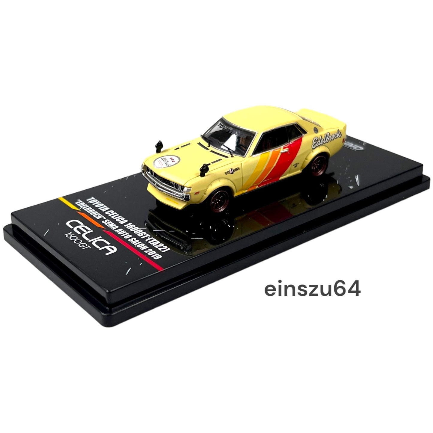 INNO64 - 2019 Toyota Celica 1600GT TA22 *Edelbrock* - IN64-1600GT-SEMA19 - 1:64