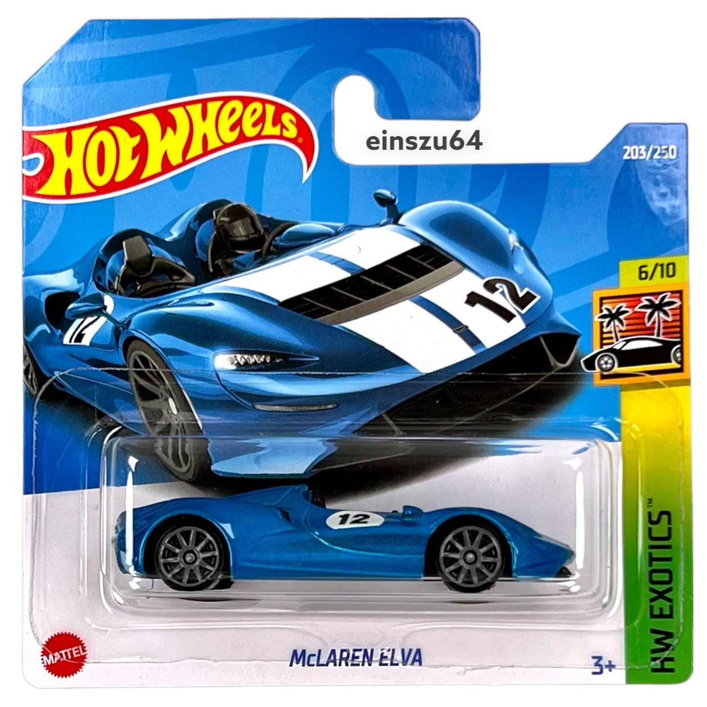 Hot Wheels 2022 - McLaren Elva - Exotics 6/10 - HCX54 - 203/250 - 1:64