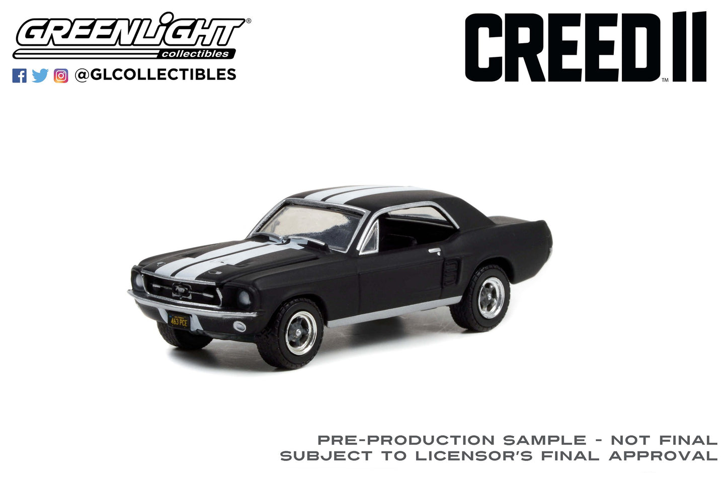 Greenlight - 1967 Ford Mustang Coupe - Creed II - 44950-F - 1:64  - Hollywood 35
