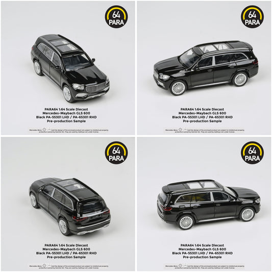 Para64 - 2020 Mercedes Maybach GLS - black - PA-55301 (LHD) - 1:64
