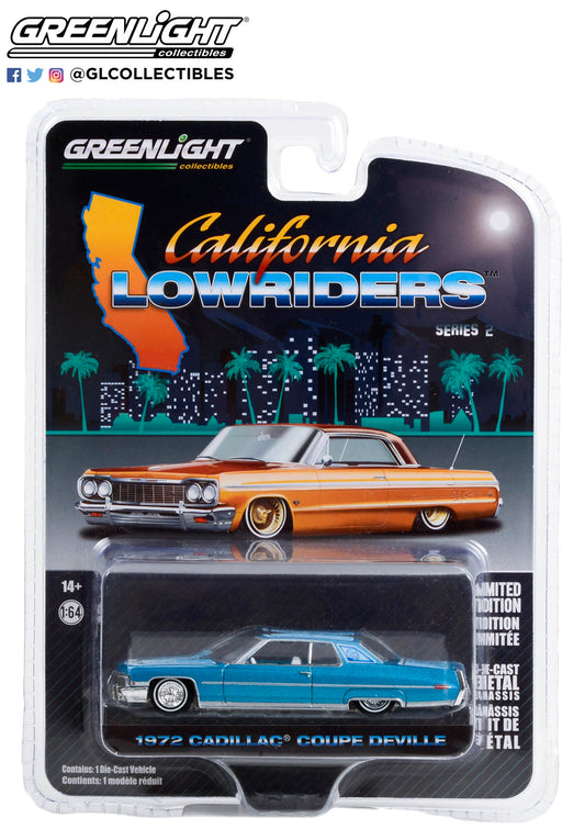 Greenlight - 1972 Cadillac Coupe deVille - California Lowriders 2 - 63030-E