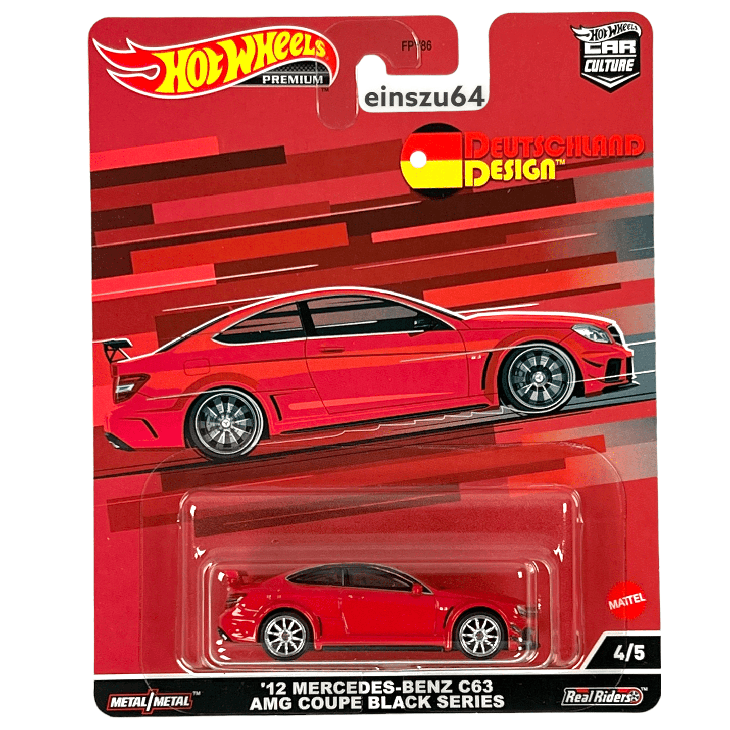 Hot Wheels 2022 - Deutschland Design - Mercedes Benz C63 Coupe black series - HCJ79 - 1:64