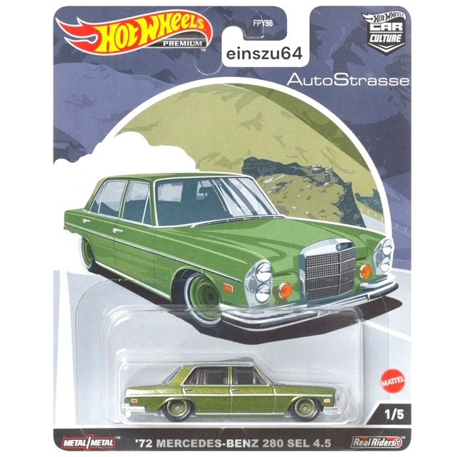 Hot Wheels 2022 - Auto Strasse - ´72 Mercedes Benz 280 SEL 4.5 - HCK1
