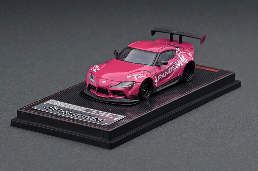 Ignition Model - Toyota Pandem Supra A90, dark pink metallic - 1:64 - IG2339