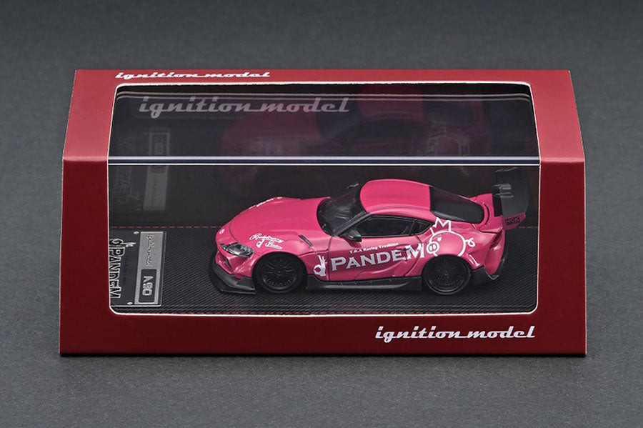 Ignition Model - Toyota Pandem Supra A90, dark pink metallic - 1:64 - IG2339