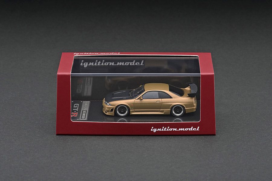 Ignition - Nissan Nismo R33 GT-R, matte gold - 1:64 - IG2509