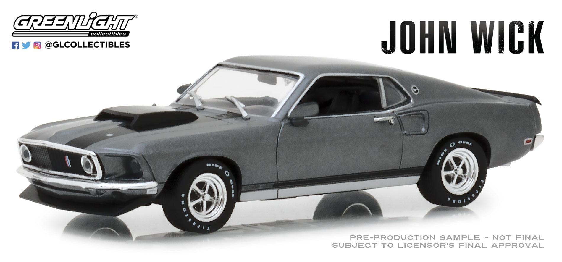 Greenlight - 1969 Ford Mustang Boss 429 - John Wick - 86540 - 1:43 - H –  einszu64