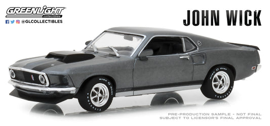 Greenlight - 1969 Ford Mustang Boss 429 - John Wick - 86540 - 1:43 - Hollywood