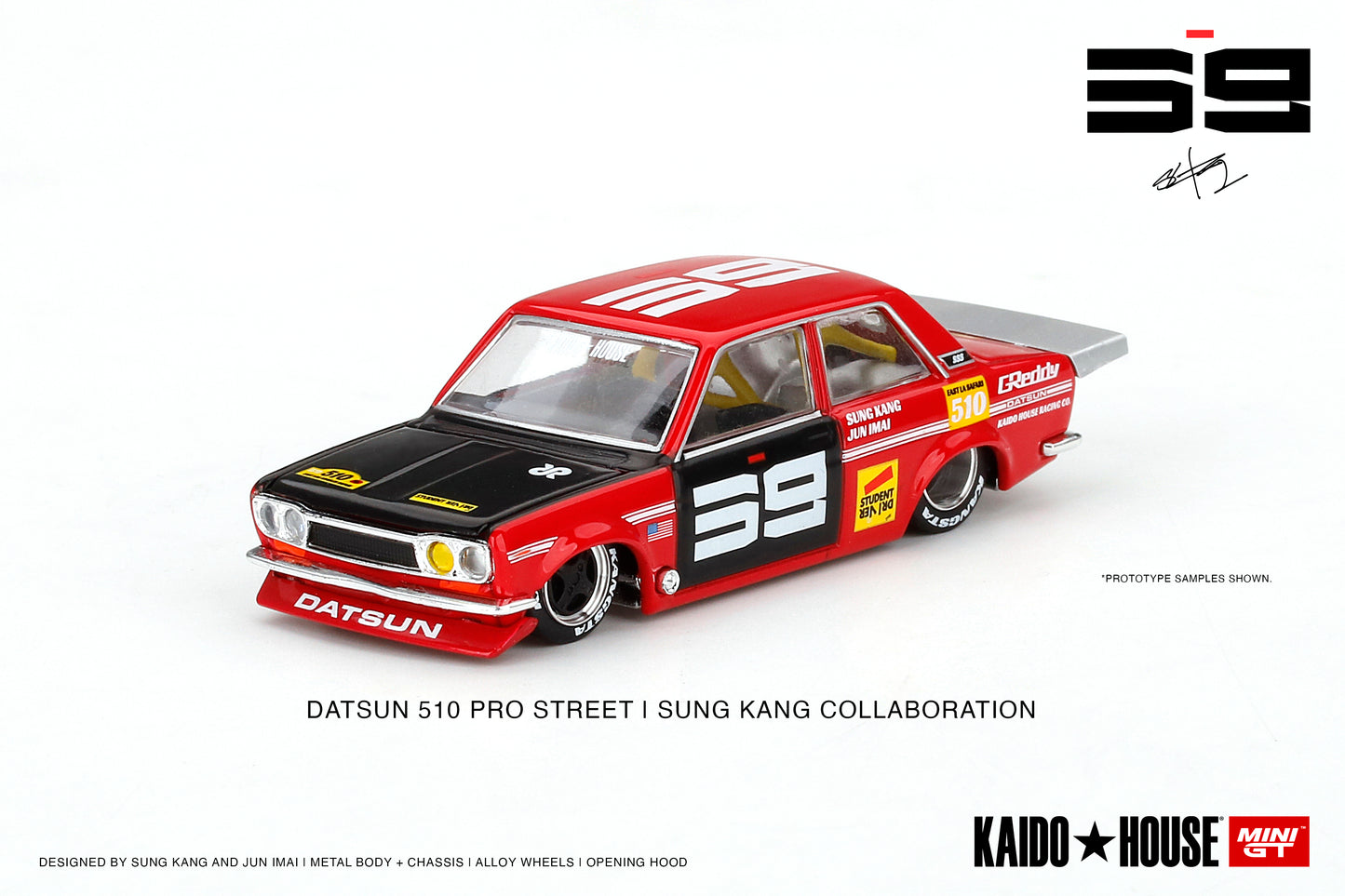 Mini GT - Datsun Pro Street SK510 Red - Kaido House - 1:64 - KHMG003