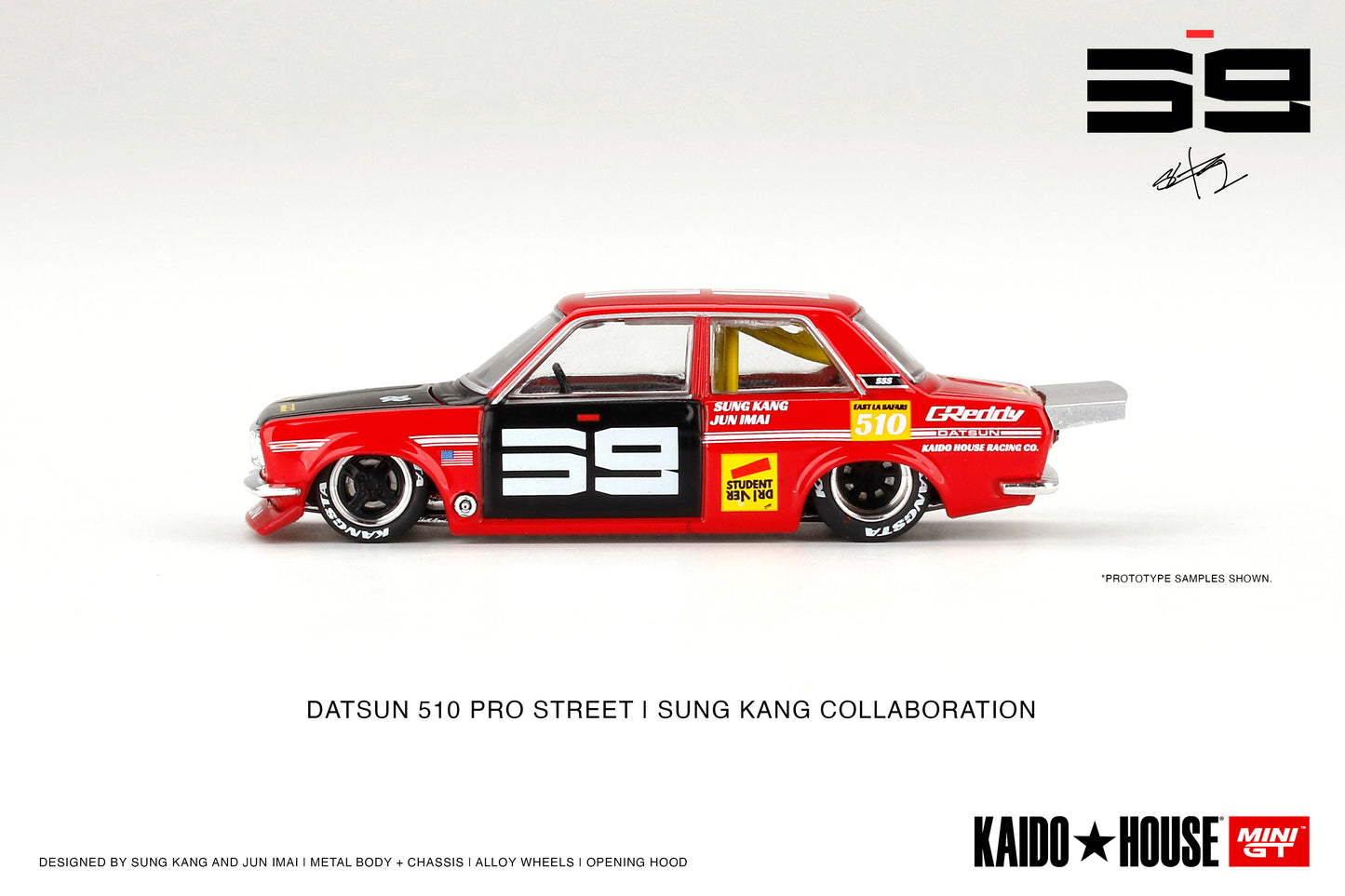 Mini GT - Datsun Pro Street SK510 Red - Kaido House - 1:64 - KHMG003